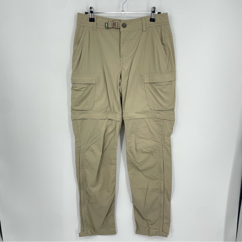 REI Co-Op Convertible Relaxed Fit Pants Sz 4 beige cream gorpcore